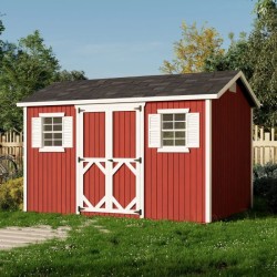 Little Cottage Co. Classic Workshop 8x12 Wood Storage Shed Kit (8x12 CWS-PC)