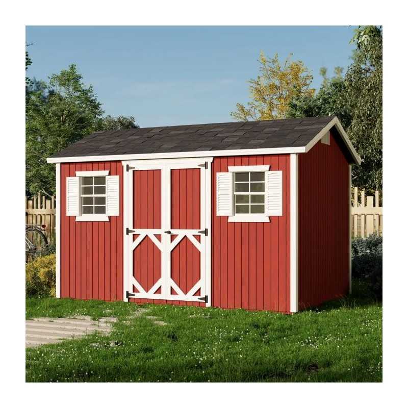 Little Cottage Co. Classic Workshop 8x12 Wood Storage Shed Kit (8x12 CWS-PC)
