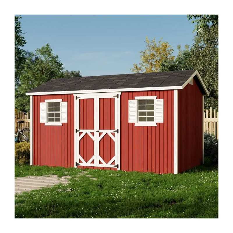 Little Cottage Co. Classic Workshop 8x14 Wood Storage Shed Kit (8x14 CWS-PC)