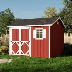 Little Cottage Co. Classic Workshop 10x10 Wood Storage Shed Kit (10x10 CWS-PC)