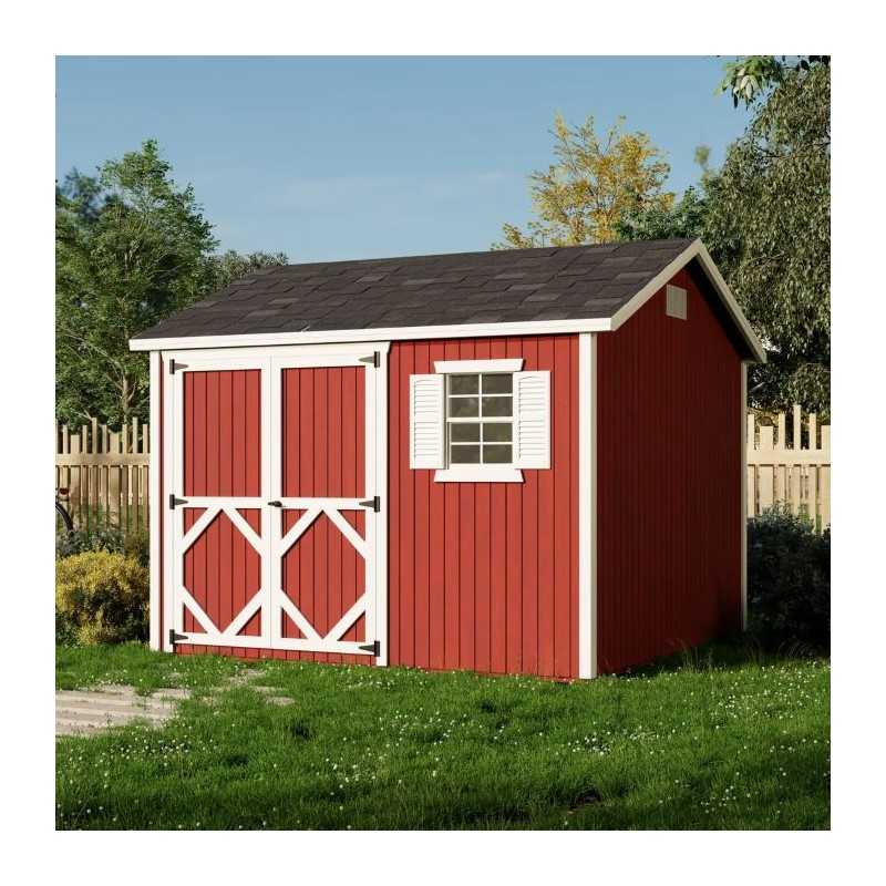 Little Cottage Co. Classic Workshop 10x10 Wood Storage Shed Kit (10x10 CWS-PC)