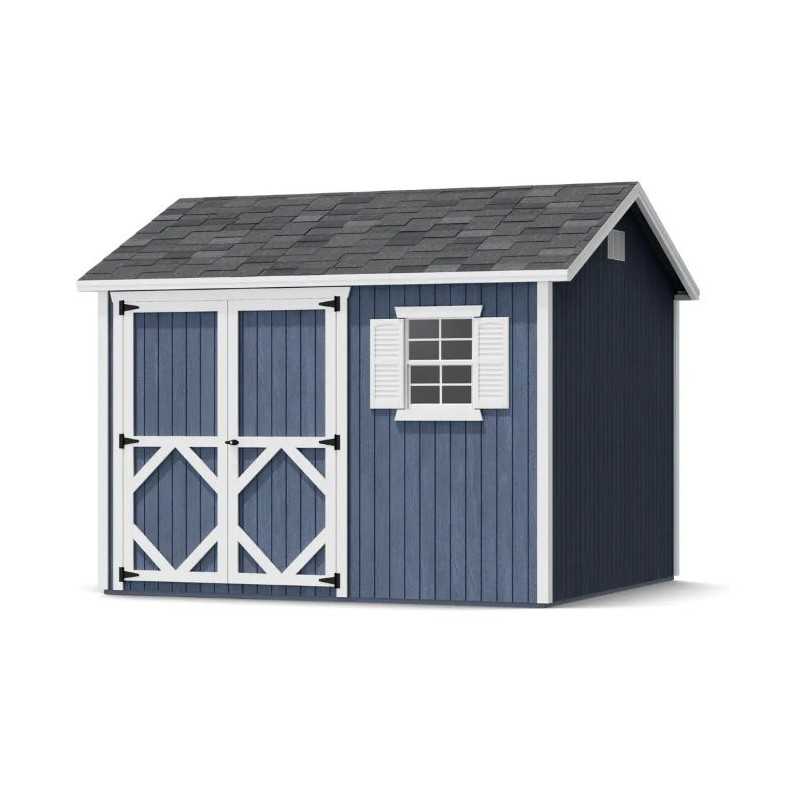 Little Cottage Co. Classic Workshop 10x10 Wood Storage Shed Kit (10x10 CWS-PC)