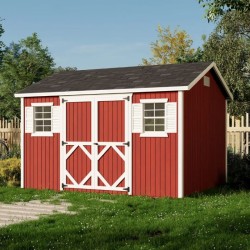 Little Cottage Co. Classic Workshop 10x12 Wood Storage Shed Kit (10x12 CWS-PC)