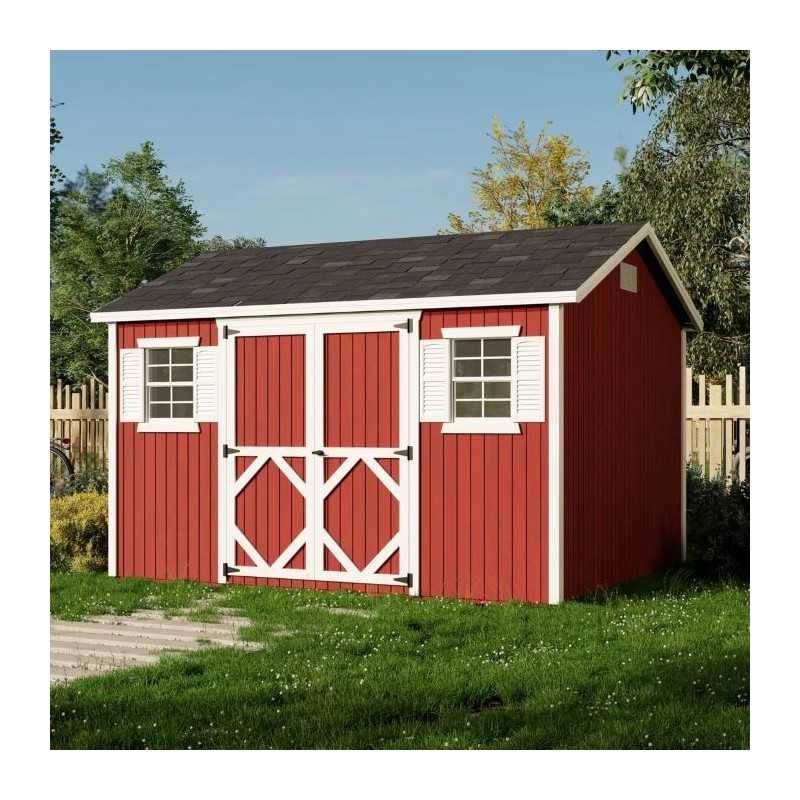 Little Cottage Co. Classic Workshop 10x12 Wood Storage Shed Kit (10x12 CWS-PC)