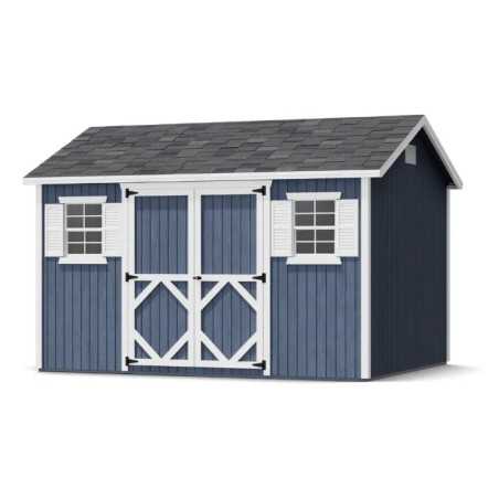 Little Cottage Co. Classic Workshop 10x12 Wood Storage Shed Kit (10x12 CWS-PC)