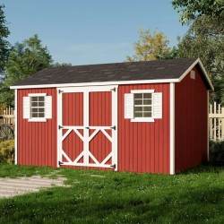 Little Cottage Co. Classic Workshop 10x14 Wood Storage Shed Kit (10x14 CWS-PC)
