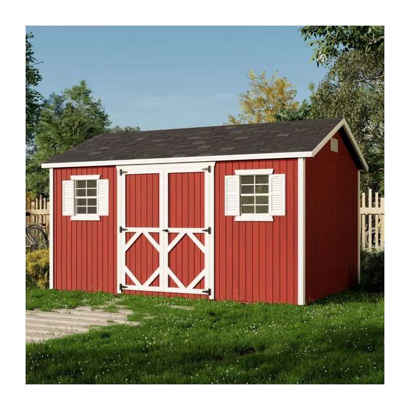 Little Cottage Co. Classic Workshop 10x14 Wood Storage Shed Kit (10x14 CWS-PC)
