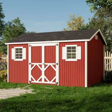 Little Cottage Co. Classic Workshop 10x14 Wood Storage Shed Kit (10x14 CWS-PC)