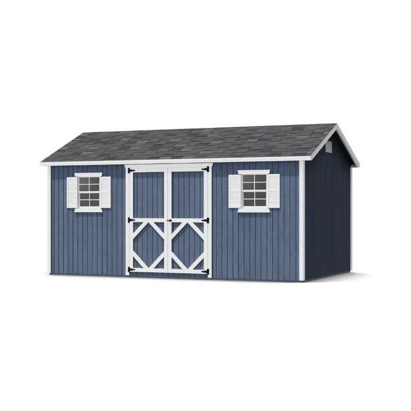 Little Cottage Co. Classic Workshop 10x16 Wood Storage Shed Kit (10x16 CWS-PC)