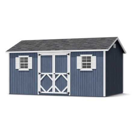Little Cottage Co. Classic Workshop 10x16 Wood Storage Shed Kit (10x16 CWS-PC)
