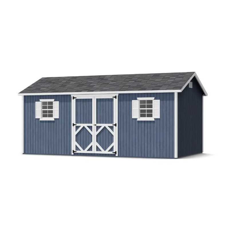 Little Cottage Co. Classic Workshop 10x18 Wood Storage Shed Kit (10x18 CWS-PC)