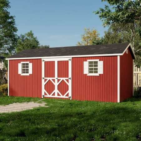 Little Cottage Co. Classic Workshop 10x20 Wood Storage Shed Kit (10x20 CWS-PC)