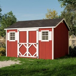 Little Cottage Co. Classic Workshop 12x12 Wood Storage Shed Kit (12x12 CWS-PC)