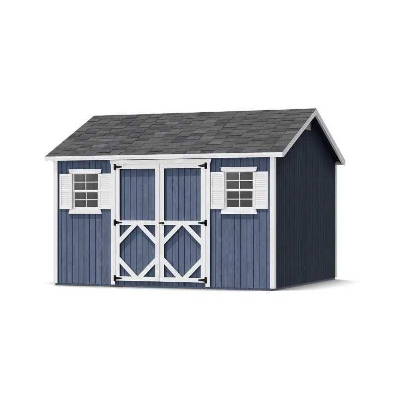 Little Cottage Co. Classic Workshop 12x12 Wood Storage Shed Kit (12x12 CWS-PC)