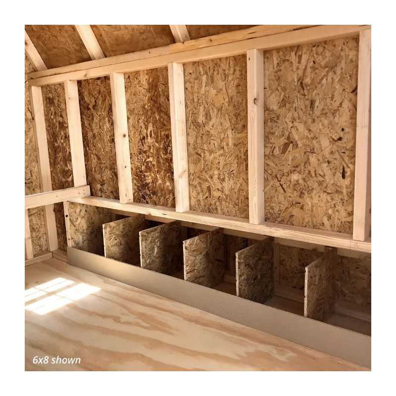 Little Cottage Co. Gambrel Barn Coop 4x6 Panelized Wood Chicken Coop (4x6 GBCC-PNK)