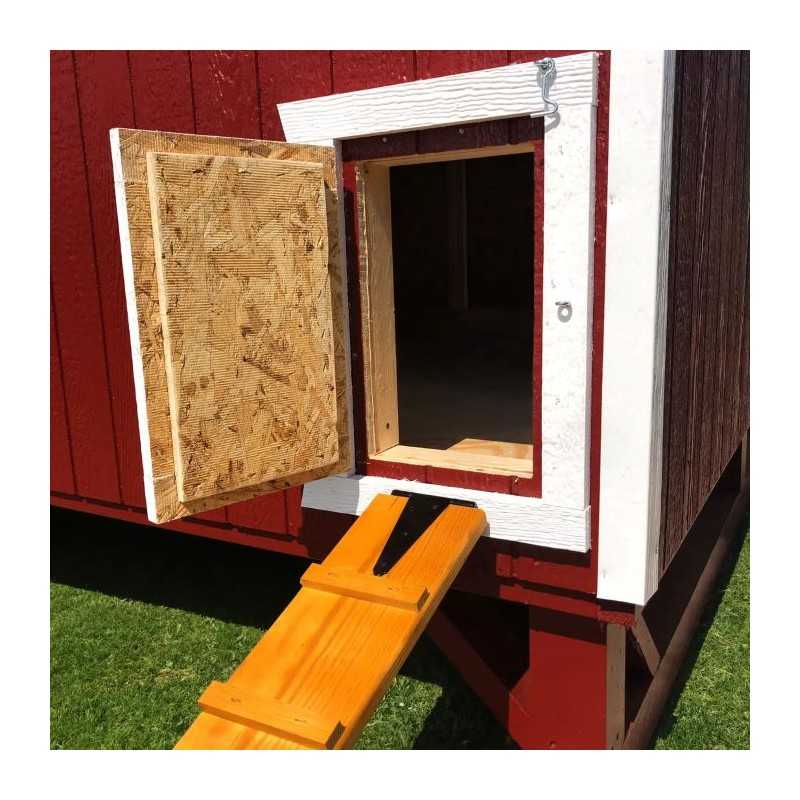 Little Cottage Co. Gambrel Barn Coop 4x6 Panelized Wood Chicken Coop (4x6 GBCC-PNK)