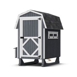 Little Cottage Co. Gambrel Barn Coop 4x6 Panelized Wood Chicken Coop (4x6 GBCC-PNK)
