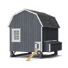 Little Cottage Co Gambrel Barn Coop 6x8 Panelized Wood Chicken Coop (6x8 GBCC-PNK)