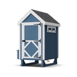 Little Cottage Co. Colonial Gable Coop 4x6 Panelized Wood Chicken Coop (4x6 CGCC-PNK)