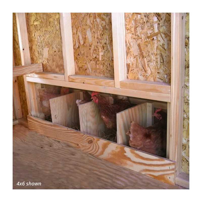 Little Cottage Co. Colonial Gable Coop 6x8 Panelized Wood Chicken Coop (6x8 CGCC-PNK)