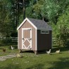 Little Cottage Co. Colonial Gable Coop 6x8 Panelized Wood Chicken Coop (6x8 CGCC-PNK)