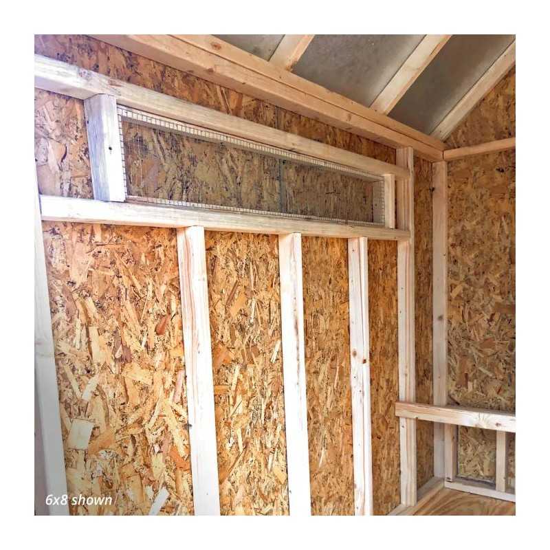 Little Cottage Co. Colonial Gable Coop 6x8 Panelized Wood Chicken Coop (6x8 CGCC-PNK)