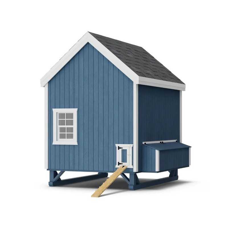 Little Cottage Co. Colonial Gable Coop 6x8 Panelized Wood Chicken Coop (6x8 CGCC-PNK)