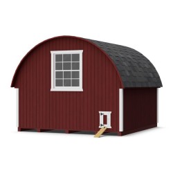 Little Cottage Co. Round Roof Coop 10x10 Panelized Wood Chicken Coop (10x10 RRCC-PNK)
