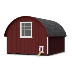 Little Cottage Co. Round Roof Coop 10x12 Panelized Wood Chicken Coop (10x12 RRCC-PNK)