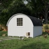 Little Cottage Co. Round Roof Coop 10x12 Panelized Wood Chicken Coop (10x12 RRCC-PNK)