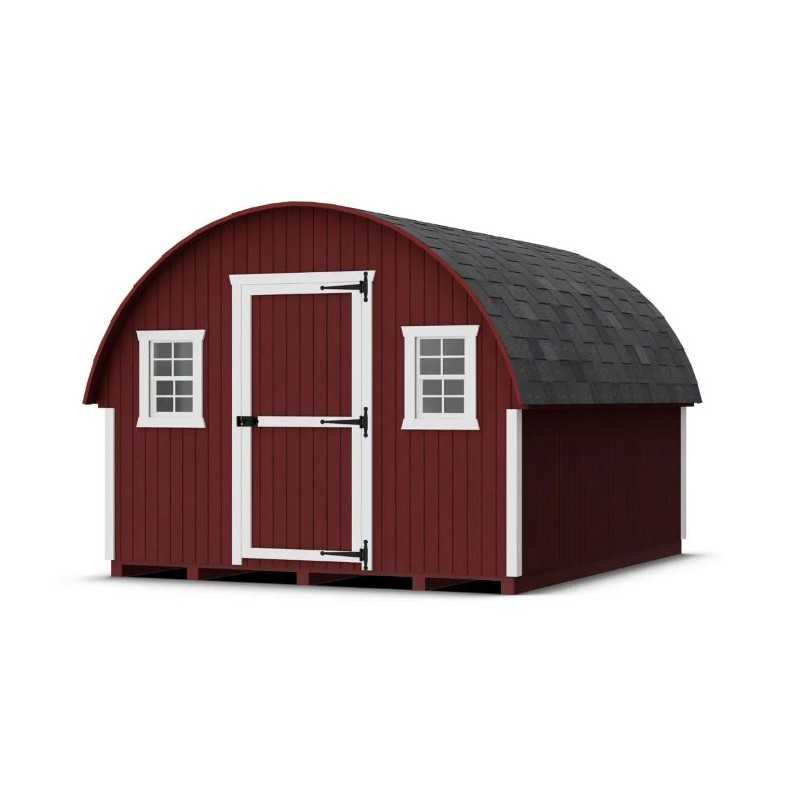 Little Cottage Co. Round Roof Coop 10x12 Panelized Wood Chicken Coop (10x12 RRCC-PNK)