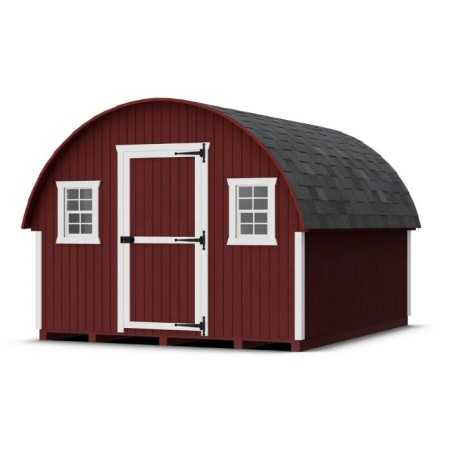 Little Cottage Co. Round Roof Coop 10x12 Panelized Wood Chicken Coop (10x12 RRCC-PNK)