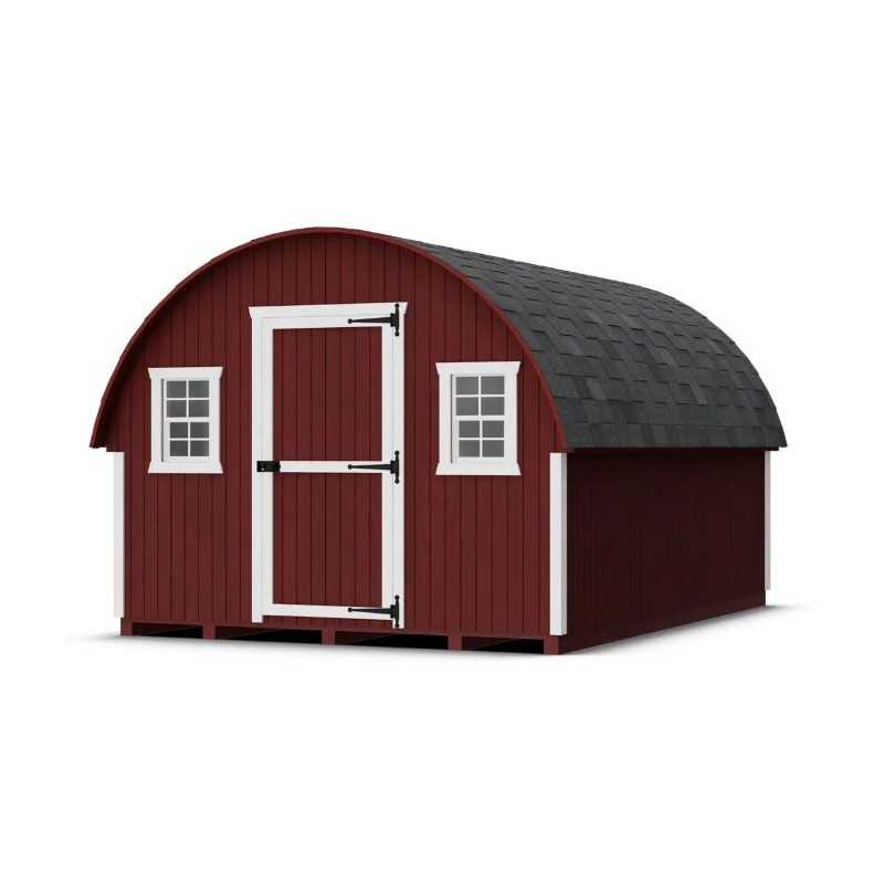 Little Cottage Co. Round Roof Coop 10x14 Panelized Wood Chicken Coop (10x14 RRCC-PNK)