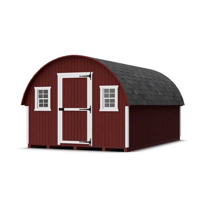 Little Cottage Co. Round Roof Coop 10x16 Panelized Wood Chicken Coop (10x16 RRCC-PNK)