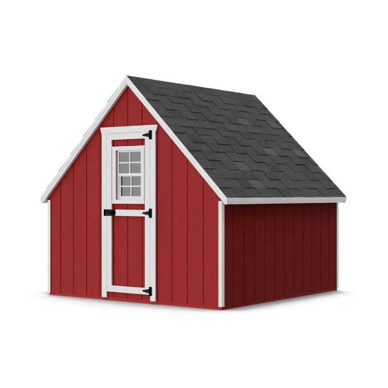 Little Cottage Co. Value A-Frame 8x8 Wood Chicken Coop w/ Floor Kit (8x8 VAFC-PC-FK)