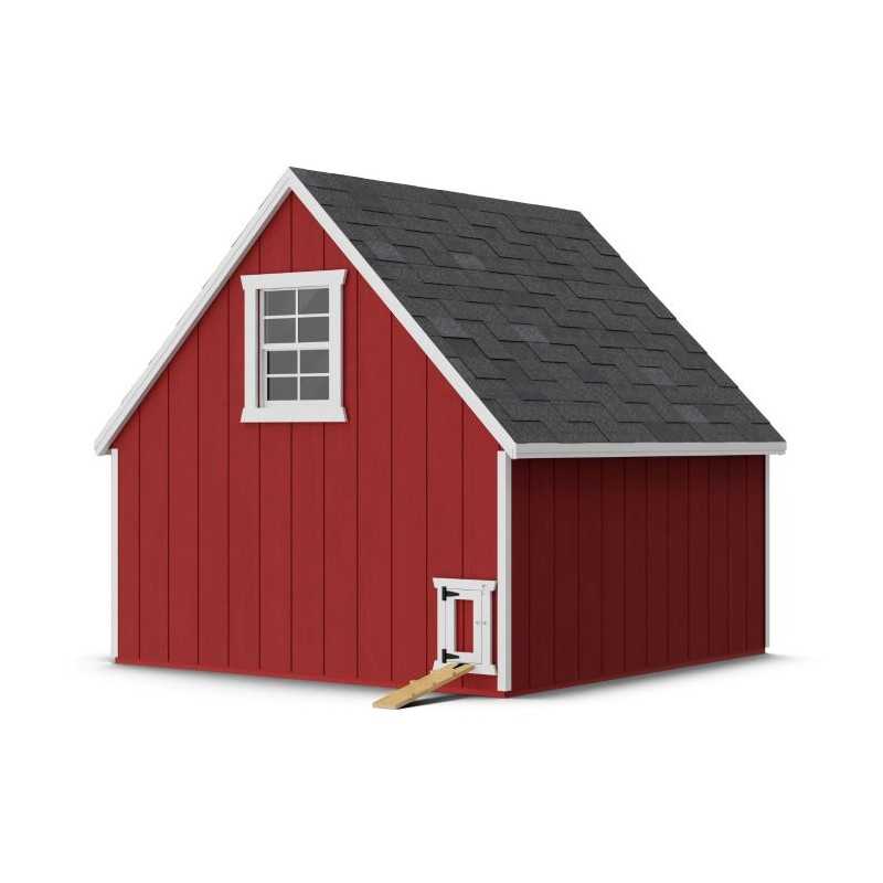 Little Cottage Co. Value A-Frame 8x8 Wood Chicken Coop (8x8 VAFC-PC)