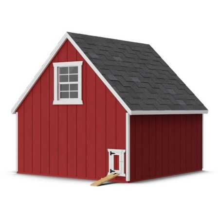 Little Cottage Co. Value A-Frame 8x8 Wood Chicken Coop (8x8 VAFC-PC)