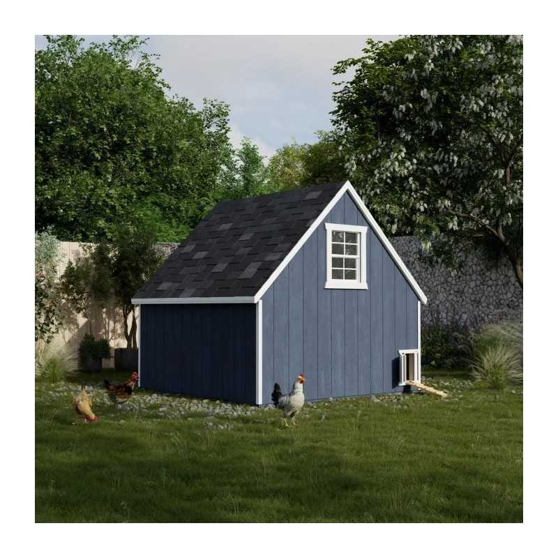 Little Cottage Co. Value A-Frame 8x8 Wood Chicken Coop (8x8 VAFC-PC)