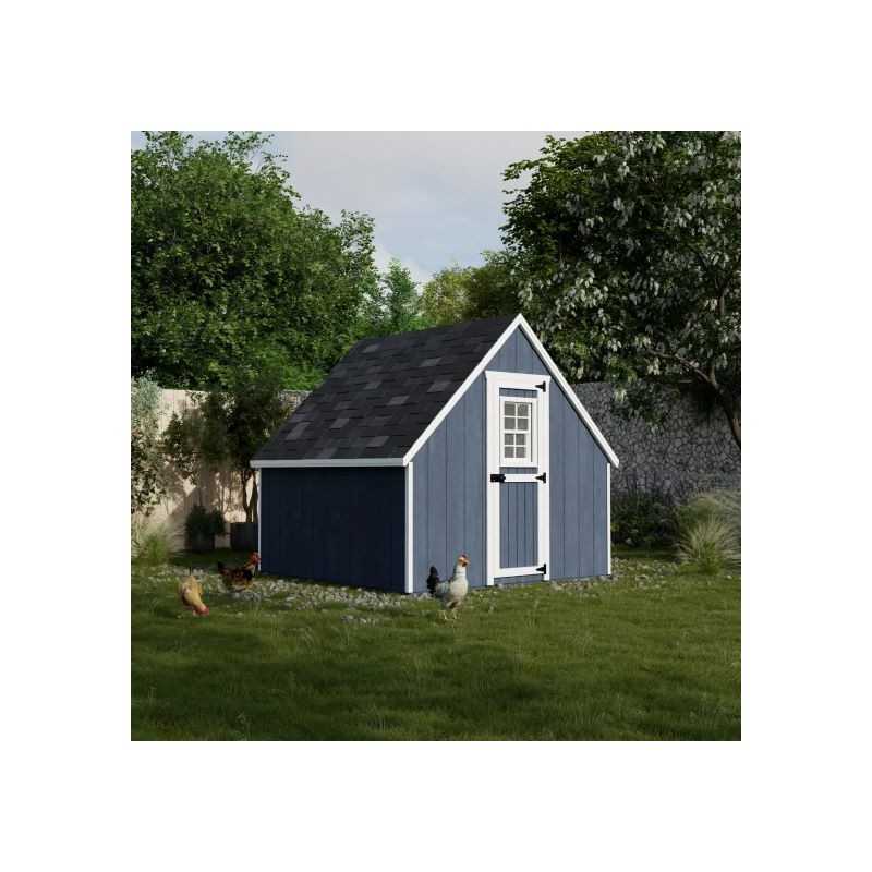 Little Cottage Co. Value A-Frame 8x8 Wood Chicken Coop (8x8 VAFC-PC)