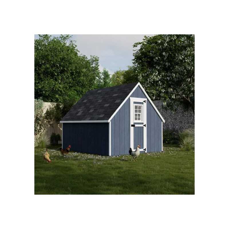 Little Cottage Value A-Frame 8x10 Wood Chicken Coop w/ Floor Kit (8x10 VAFC-PC-FK)