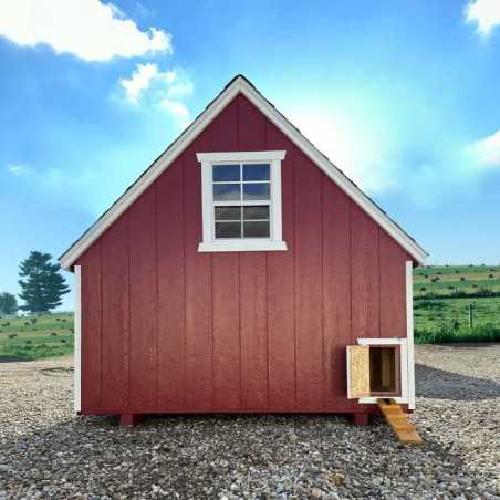 Little Cottage Value A-Frame 8x10 Wood Chicken Coop w/ Floor Kit (8x10 VAFC-PC-FK)
