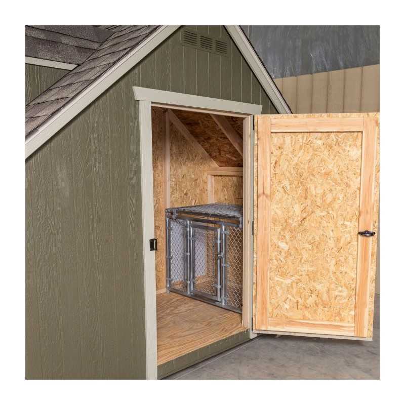 Little Cottage Co. Cape Cod Cozy 8x10 Panelized Wood Dog Kennel (8x10 CCCKL-PNK)