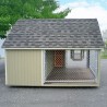 Little Cottage Co. Cape Cod Cozy 8x10 Panelized Wood Dog Kennel (8x10 CCCKL-PNK)