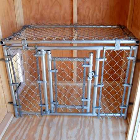 Little Cottage Co. Cape Cod Cozy 8x10 Panelized Wood Dog Kennel (8x10 CCCKL-PNK)