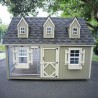 Cape Cod Cozy 8x10 Panelized Wood Dog Kennel (8x10 CCCKL-PNK)