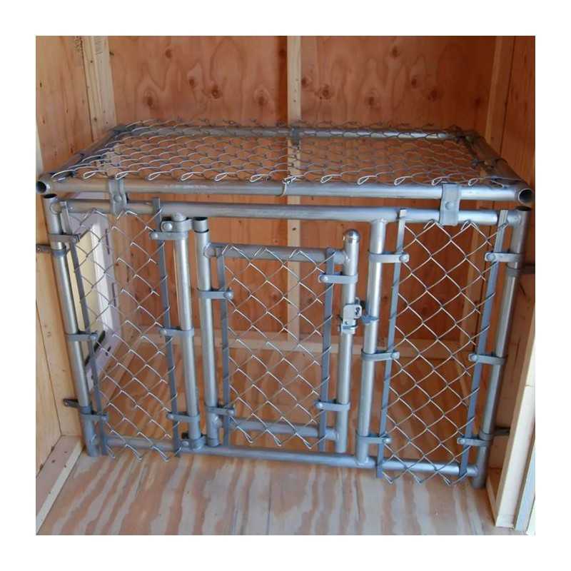 Little Cottage Co. Victorian Cozy Kennel 8x10 Panelized Wood Dog Kennel (8x10 VCKL-PNK)