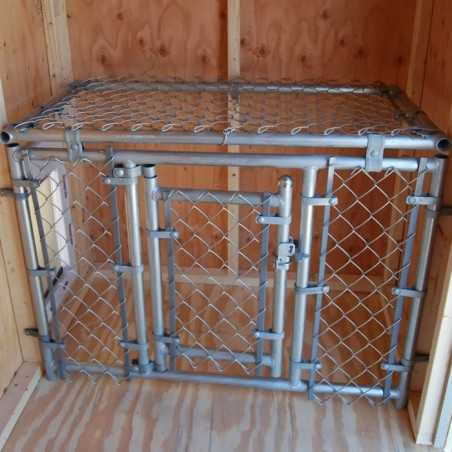 Little Cottage Co. Victorian Cozy Kennel 8x10 Panelized Wood Dog Kennel (8x10 VCKL-PNK)