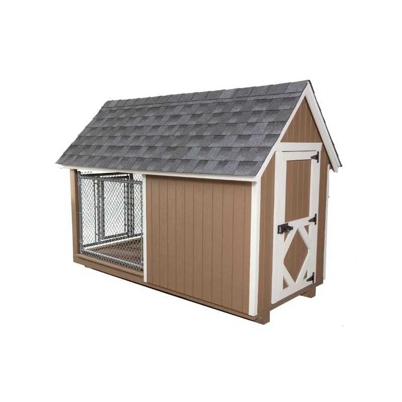Little Cottage Co. Jr Kennel 4x8 Panelized Dog Kennel (4x8 JRKL-PNK)