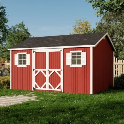 Little Cottage Co. Classic Workshop 12x14 Wood Storage Shed Kit (12x14 CWS-PC)