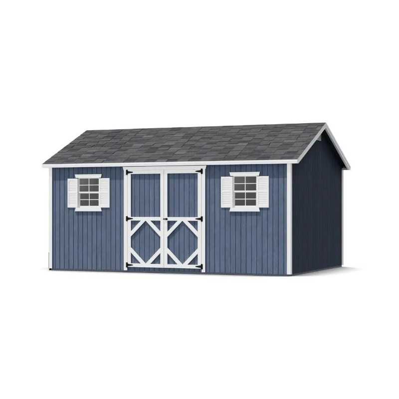 Little Cottage Co. Classic Workshop 12x16 Wood Storage Shed Kit (12x16 CWS-PC)